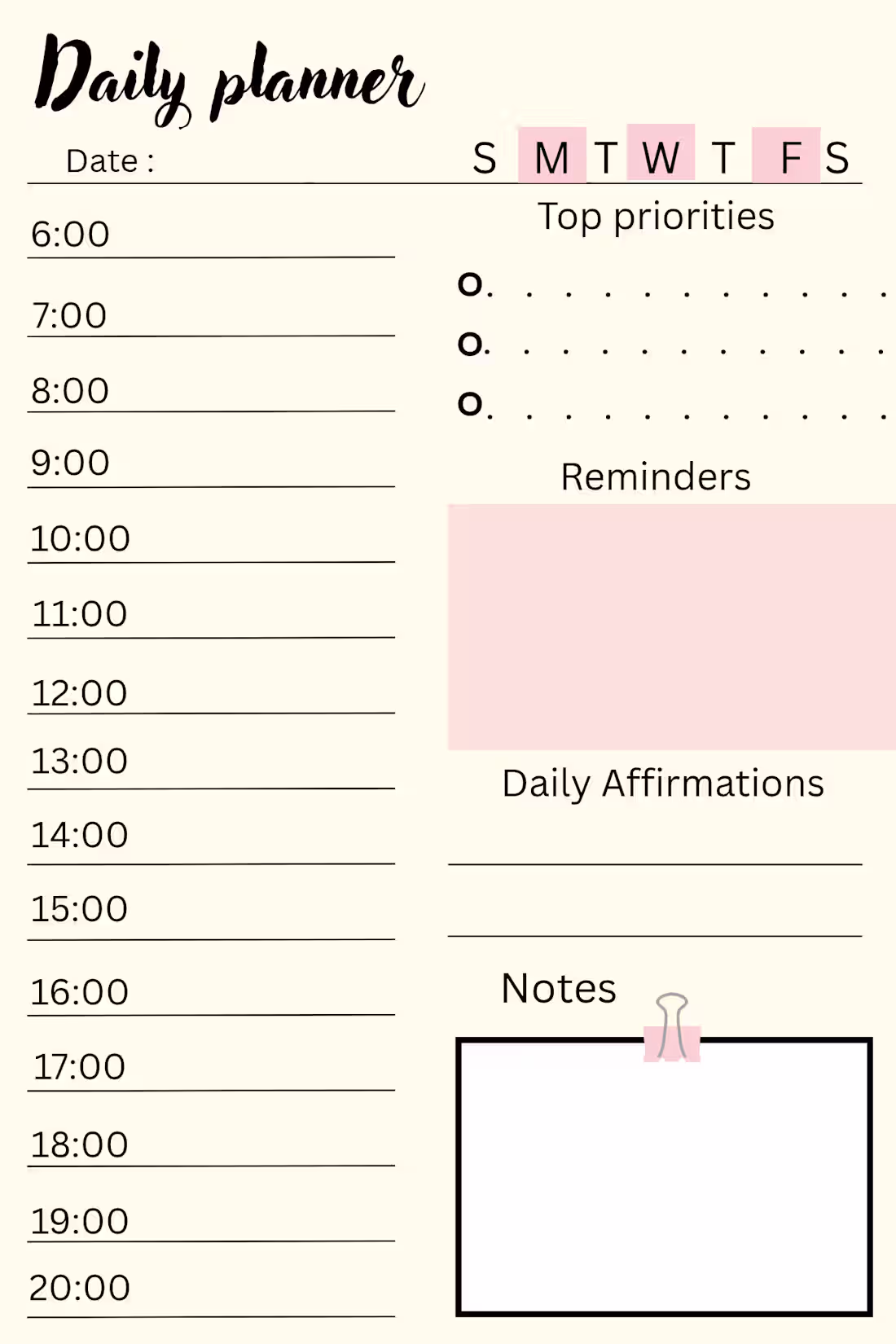 Cover image for Daily planner to keep you