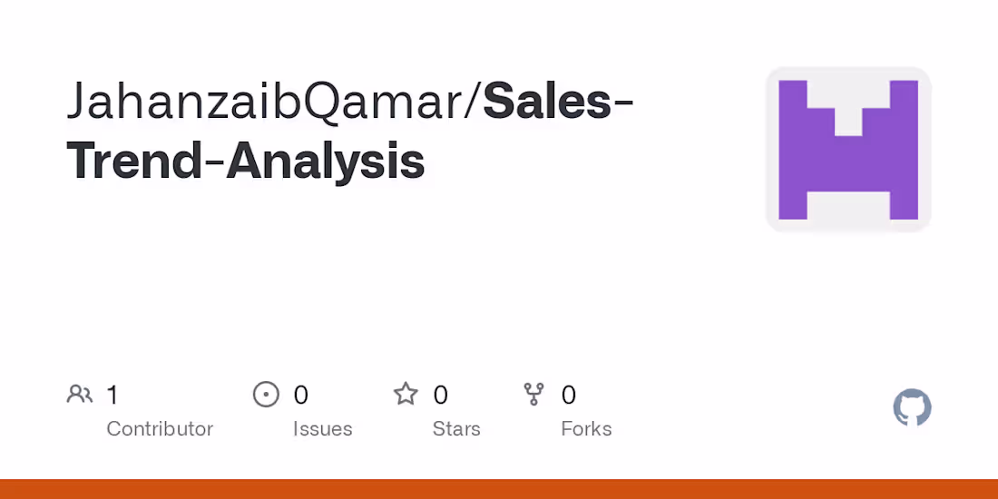 Cover image for JahanzaibQamar/Sales-Trend-Analysis
