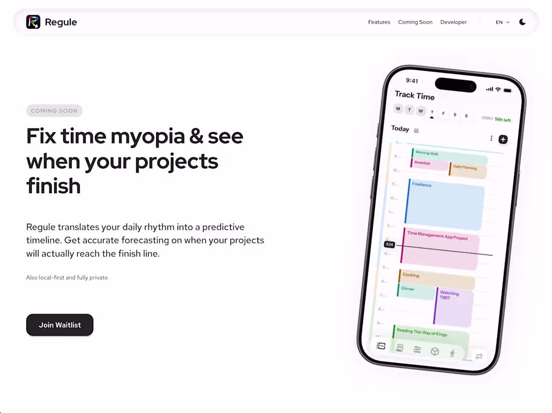 Cover image for Waitlist Page for Productivity iOS App