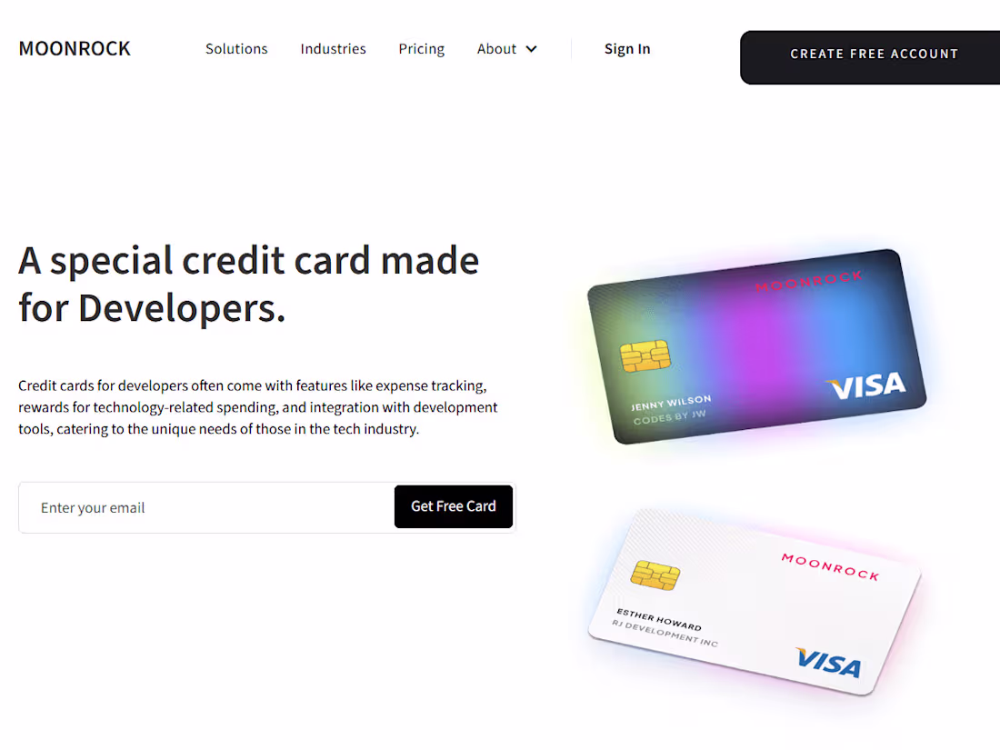 Cover image for Moonrock Webflow Website