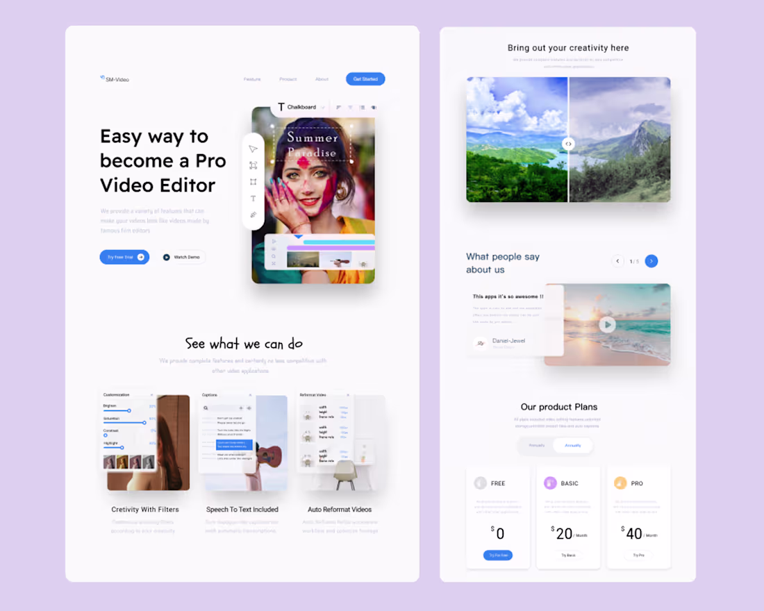 Cover image for Video Editor on Behance