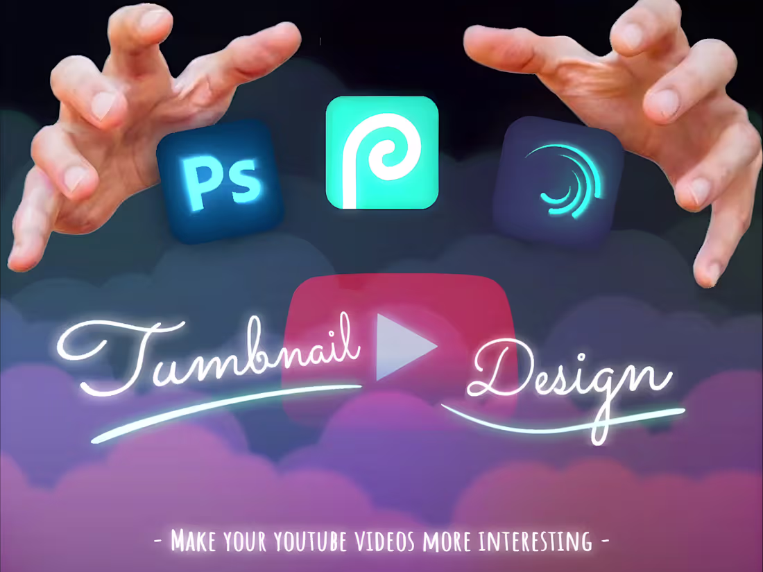 Cover image for Youtube thumbnail design for all video sorts