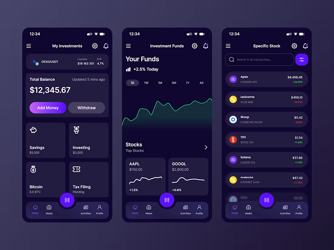 Cover image for Financial app design