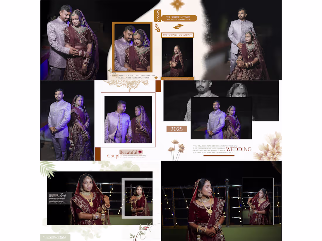 Cover image for weddingAlbum DM Page design