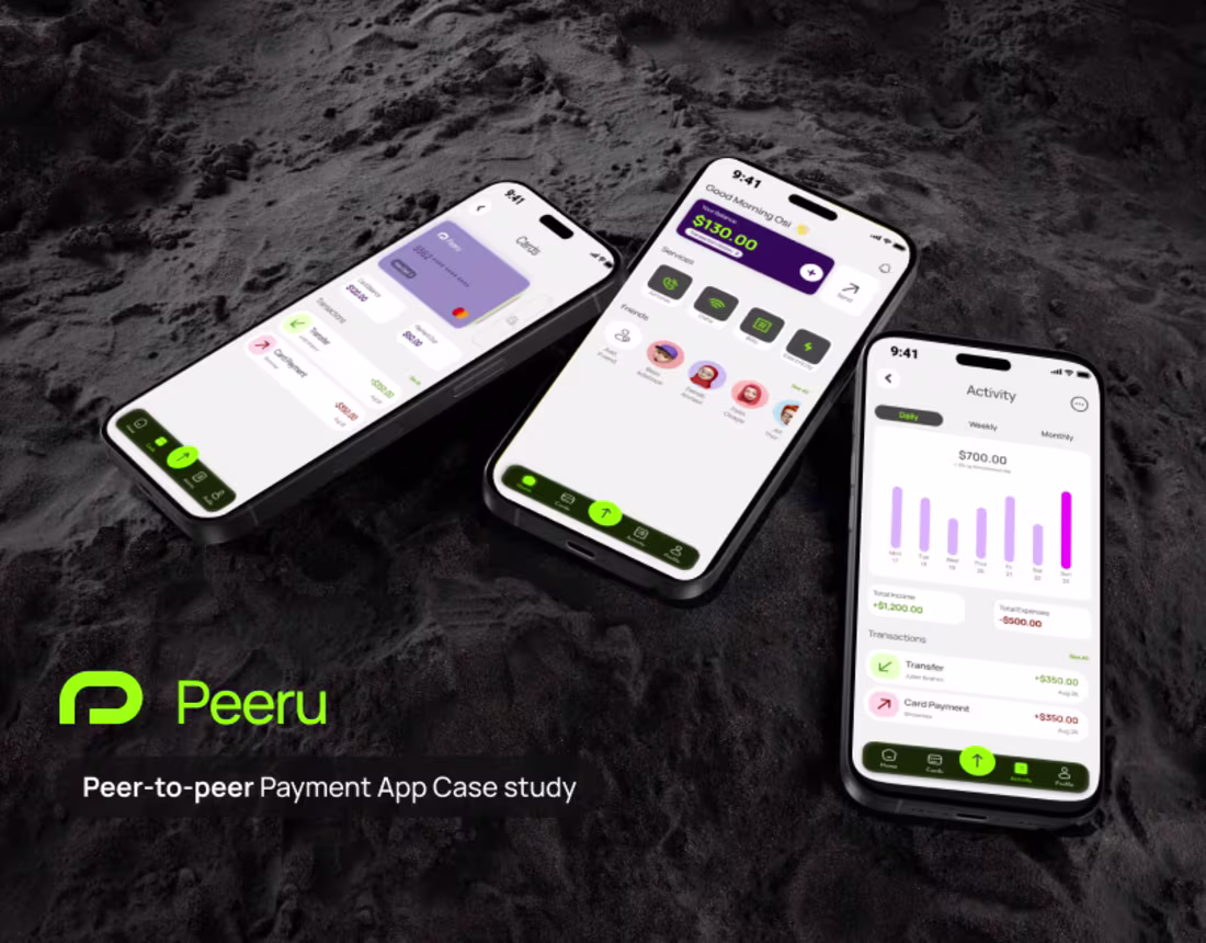 Cover image for Peeru: Mobile Peer-to-peer Payments App Case Study