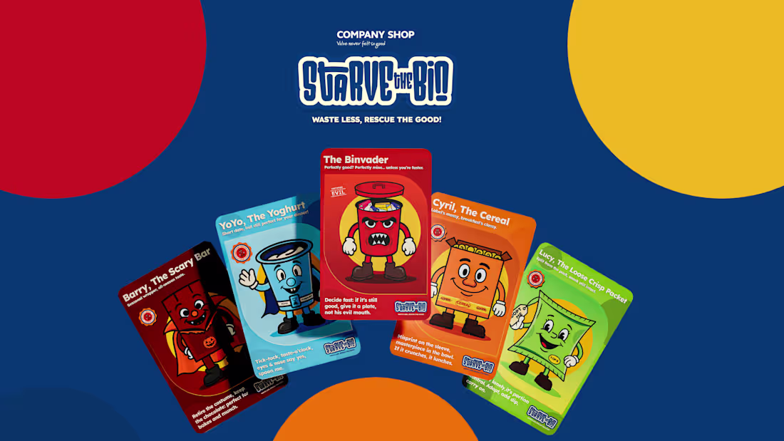 Cover image for Starve the Bin Campaign Concept for Company Shop