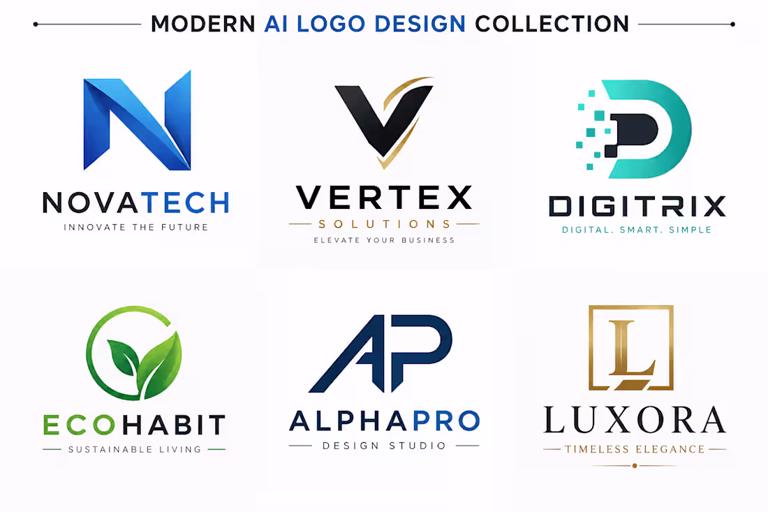 Cover image for Modern AI Logo Design Collection