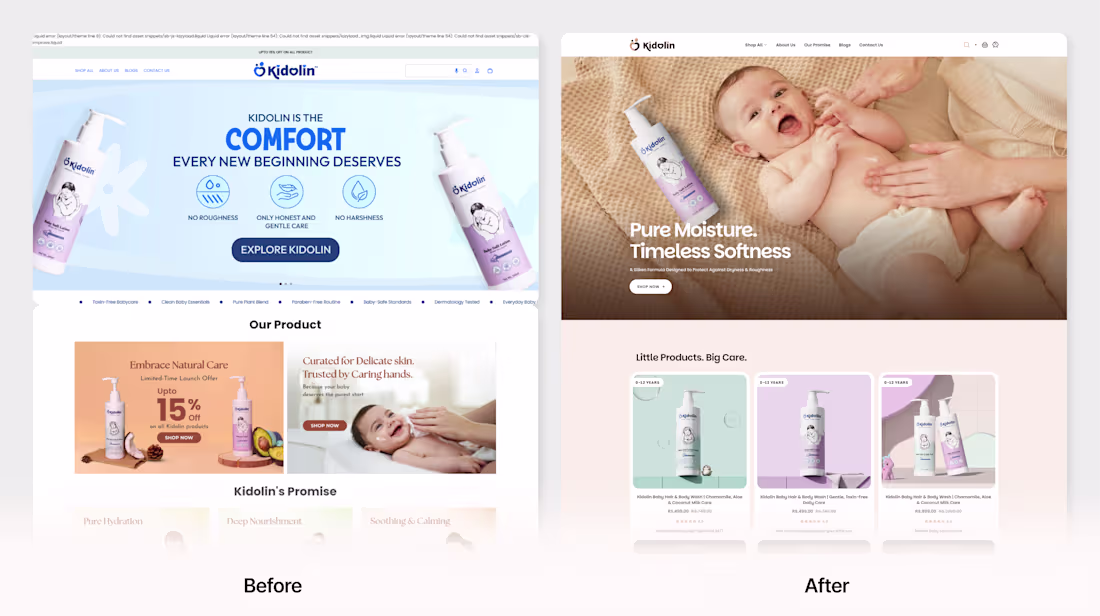 Cover image for Kidolin: Baby Care Brand & Packaging Design