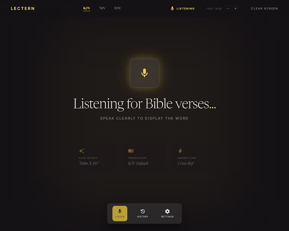 Cover image for Bible Verse Display App for Church Projection