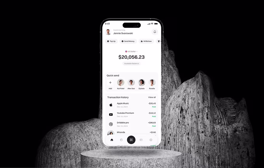 Cover image for ZenPay l Fintech Mobile App UI/UX Design