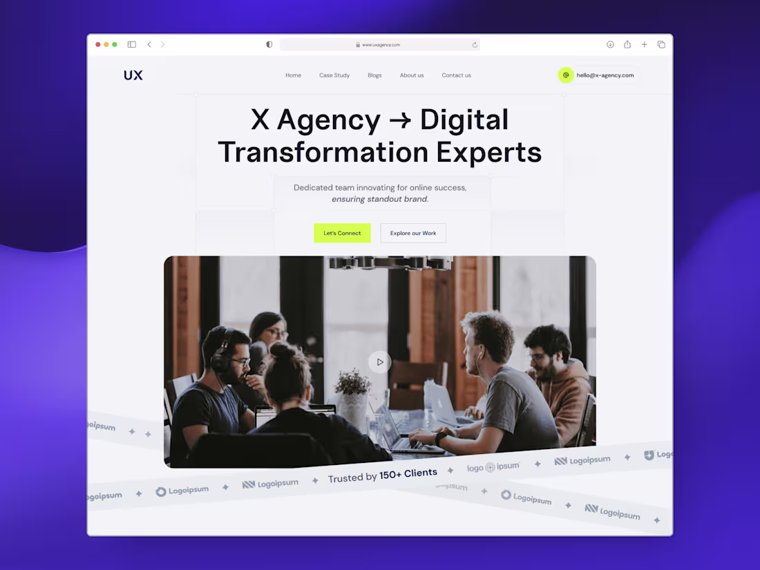 Cover image for UX Agency Website