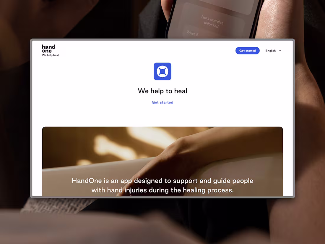Cover image for HandOne - Healthcare product site in Framer