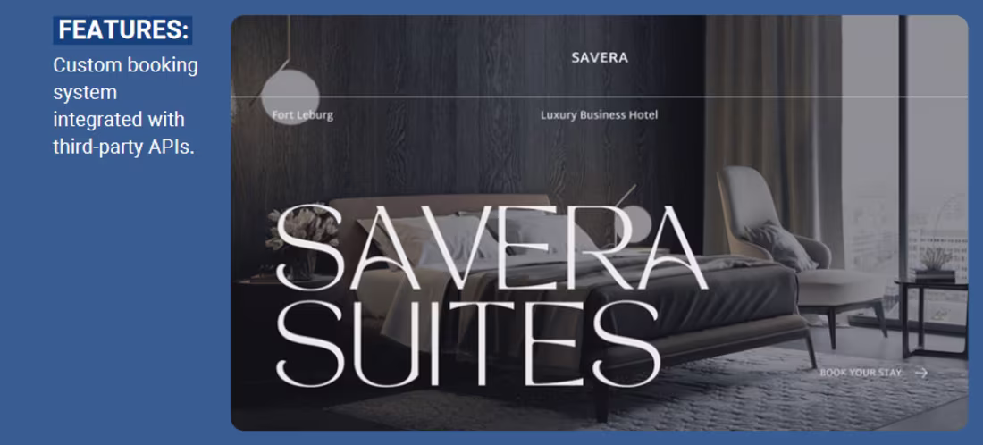 Cover image for Savera Suites Website