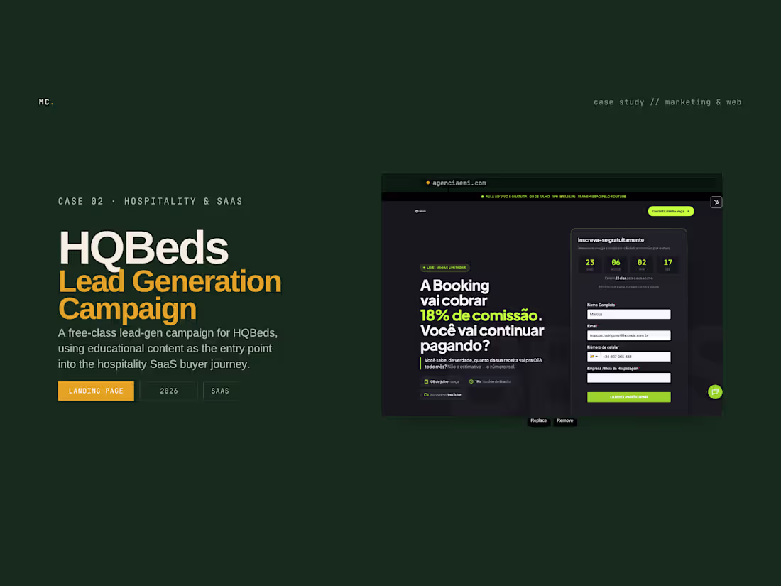 Cover image for A free-class lead-gen campaign for