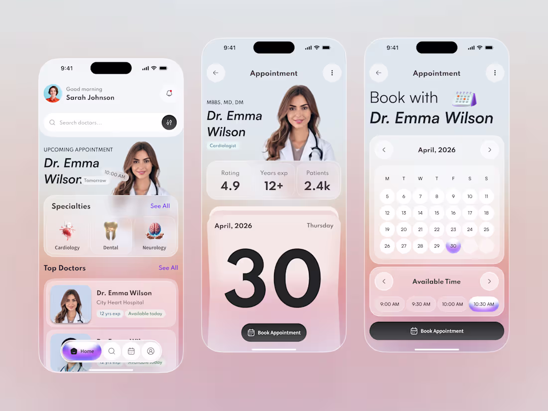 Cover image for Doctor Appointment Mobile App

A modern