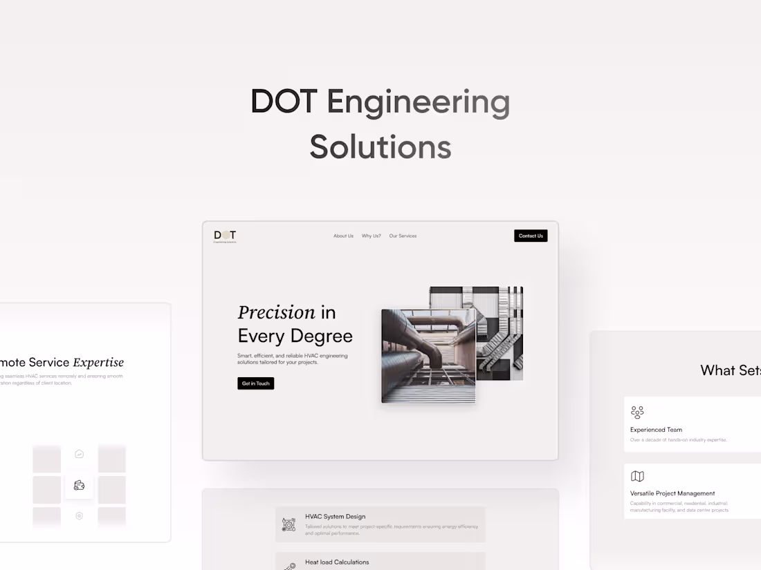 Cover image for DOT Engineering Solutions Landing Page