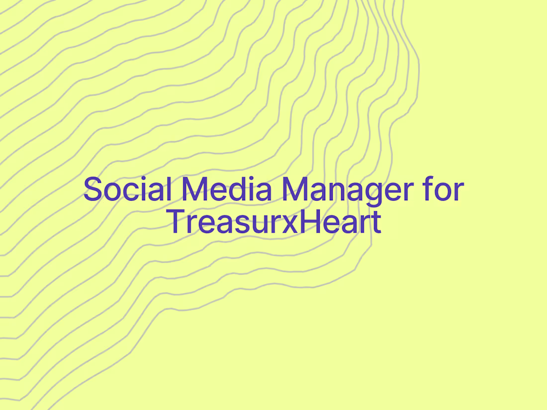 Cover image for Social Media Manager for TreasurxHeart
