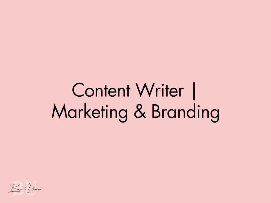 Cover image for ✍️ Content Writing | Marketing & Branding