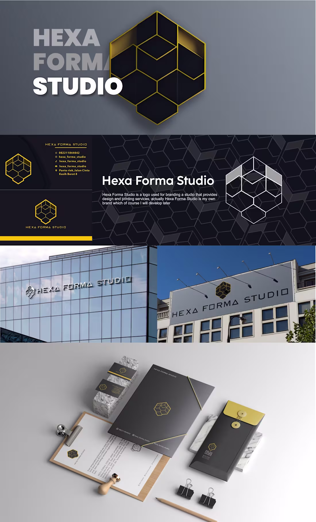 Cover image for Hexa Forma Studio Brand Identity