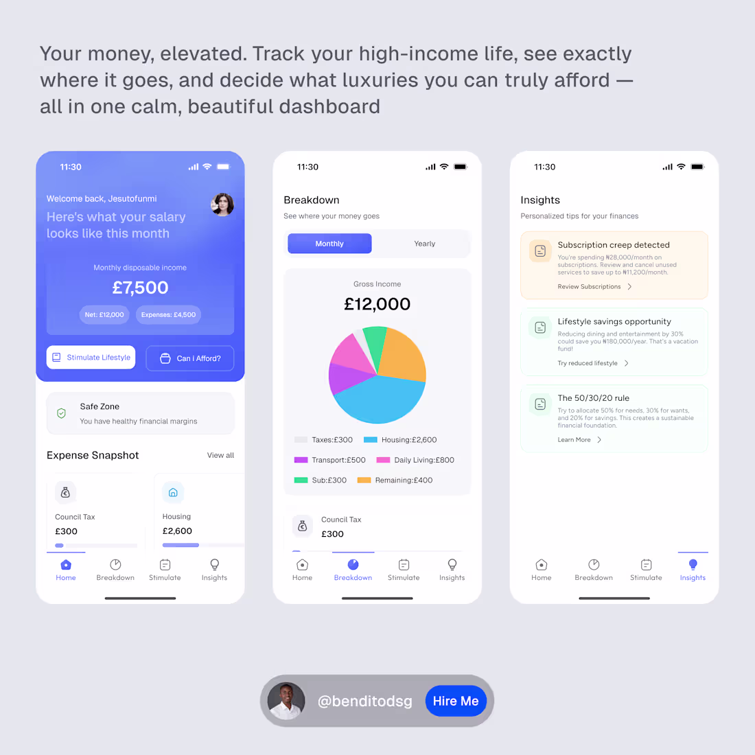Cover image for SalarySense — Mobile Finance Experience SalarySense is a mob...