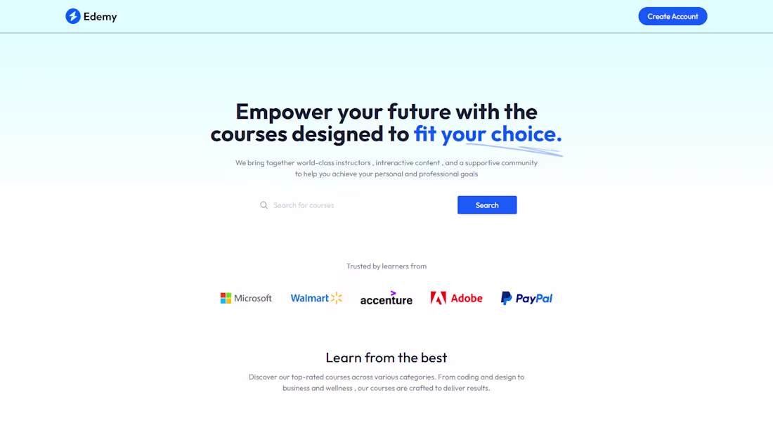 Cover image for I built a modern e-learning