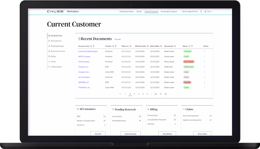 Cover image for B2B Insurance platform