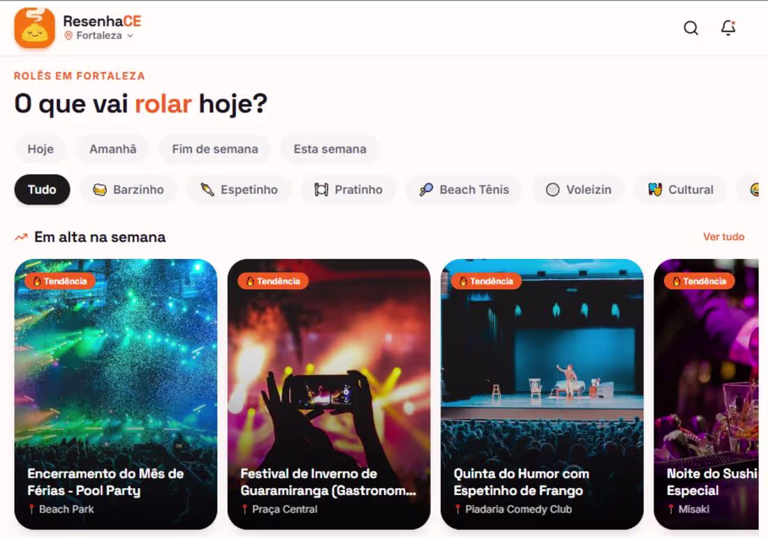 Cover image for Resenha CE — Hyperlocal Social