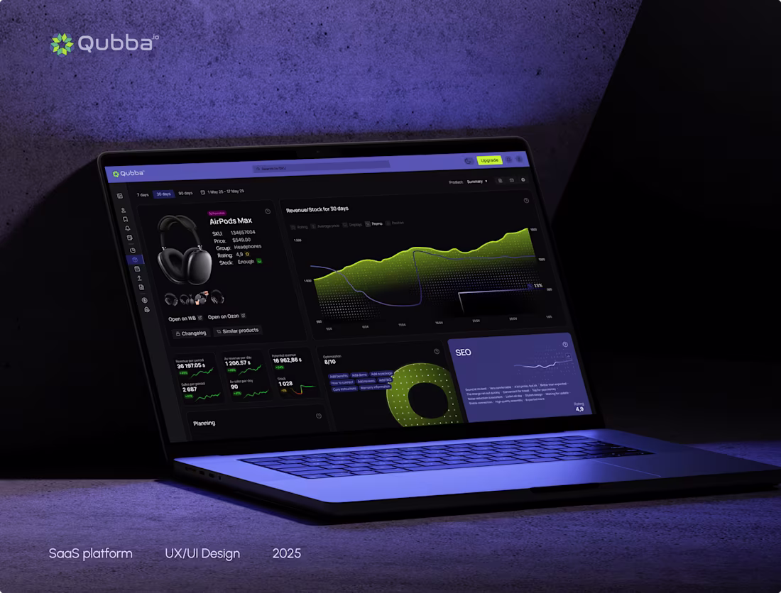 Cover image for Qubba: UX/UI Design for a Scalable SaaS Platform