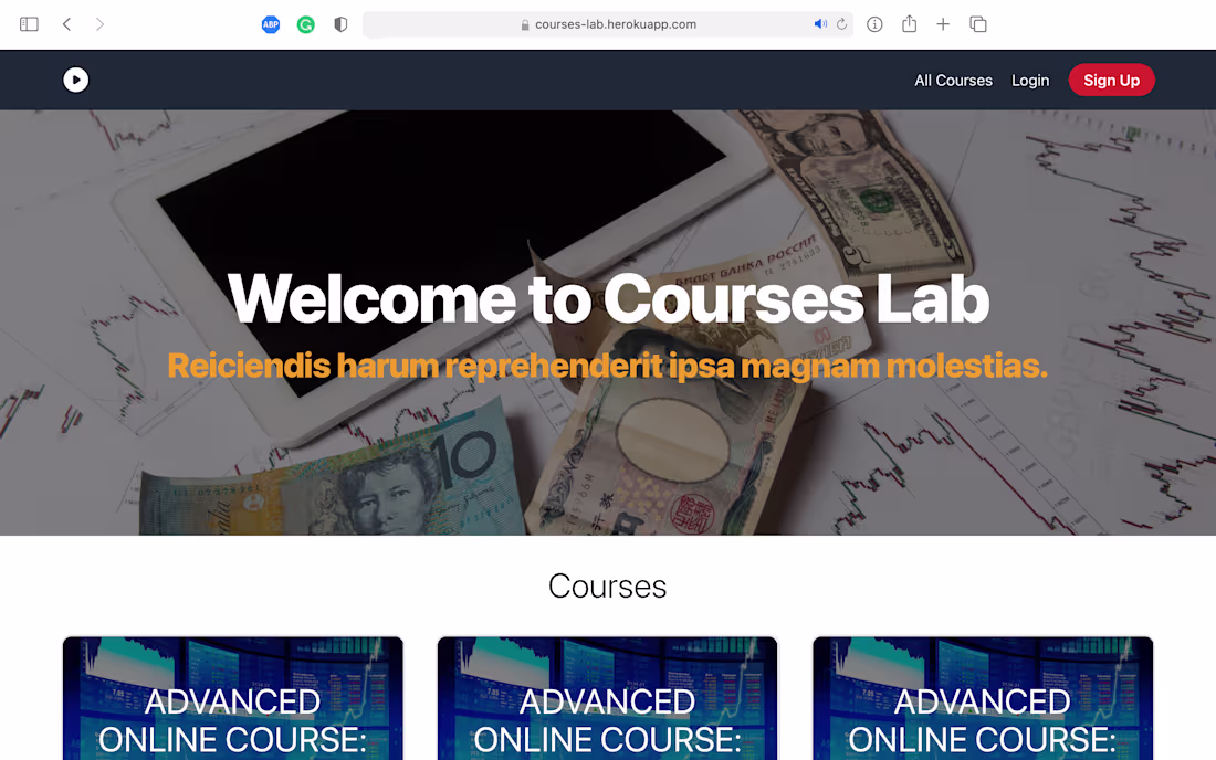 Cover image for Courses Lab

This is a test