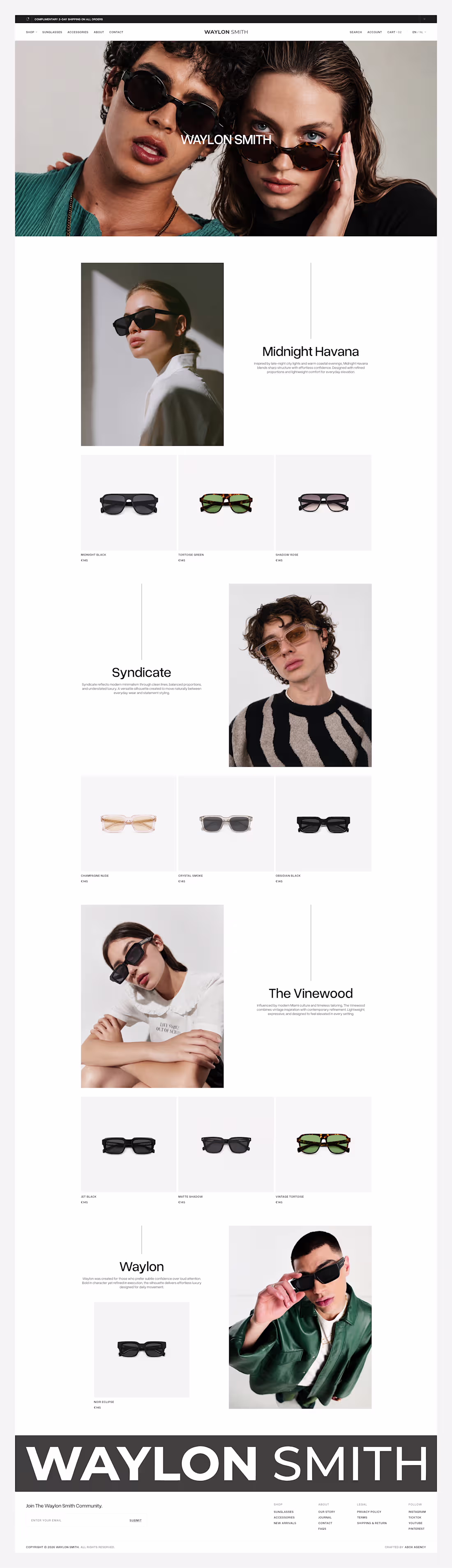 Cover image for For Waylon Smith, we designed an editorial-inspired collecti...