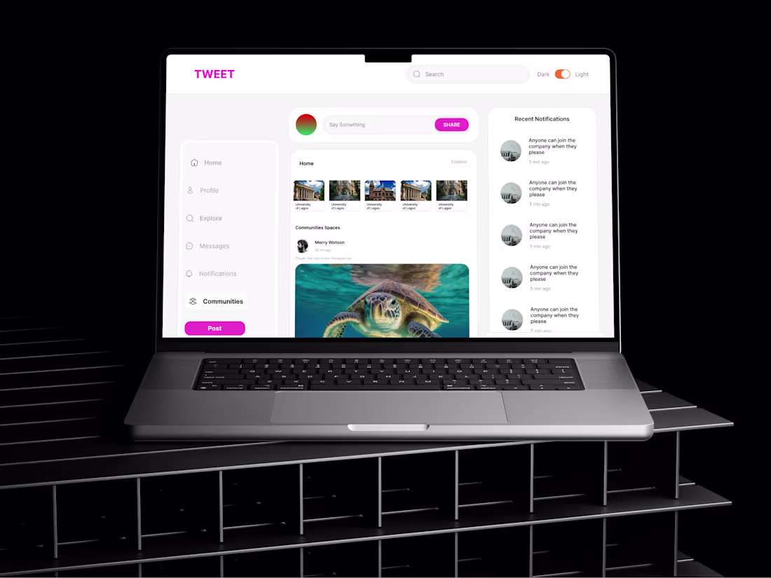 Cover image for Clean, modern dashboard designed for seamless interaction an...