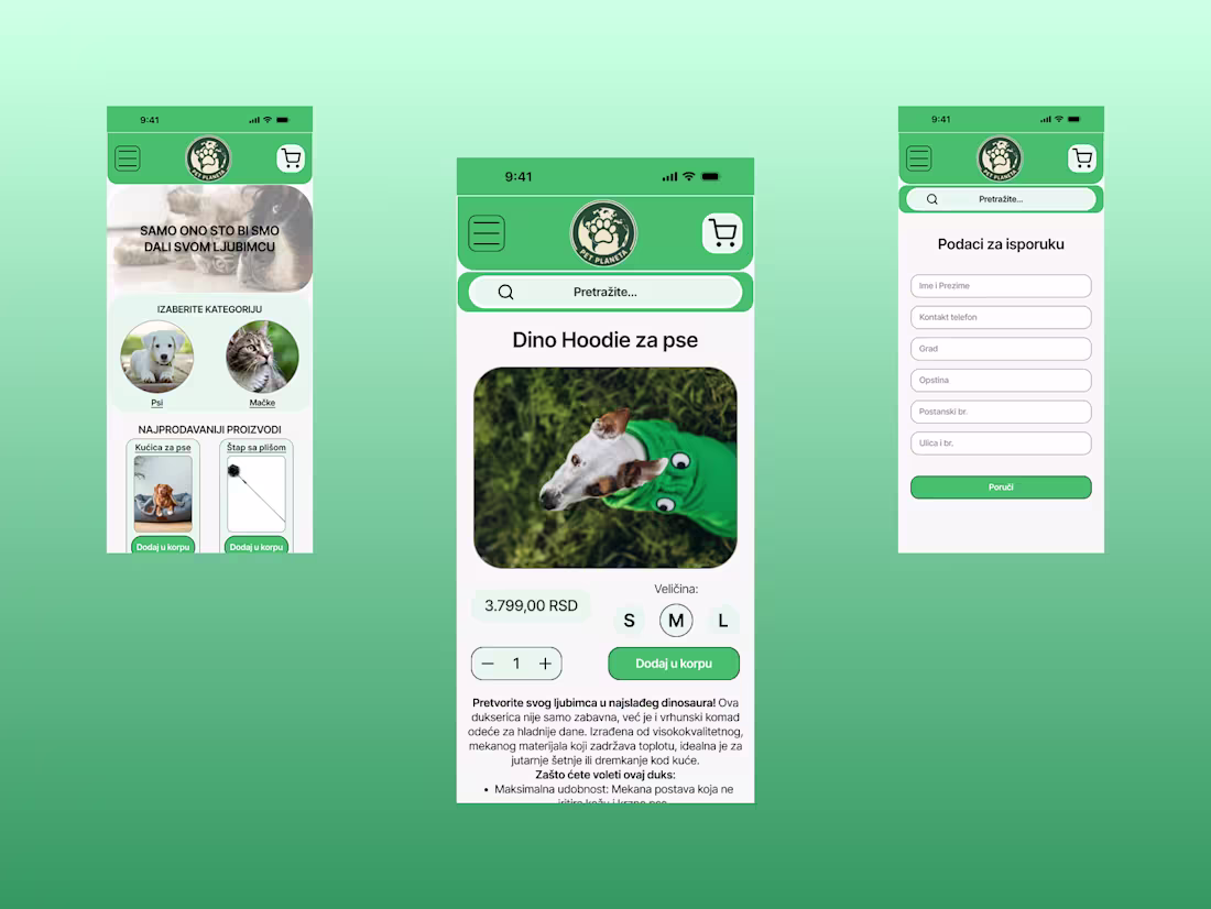 Cover image for Pet Planeta — Mobile E-commerce