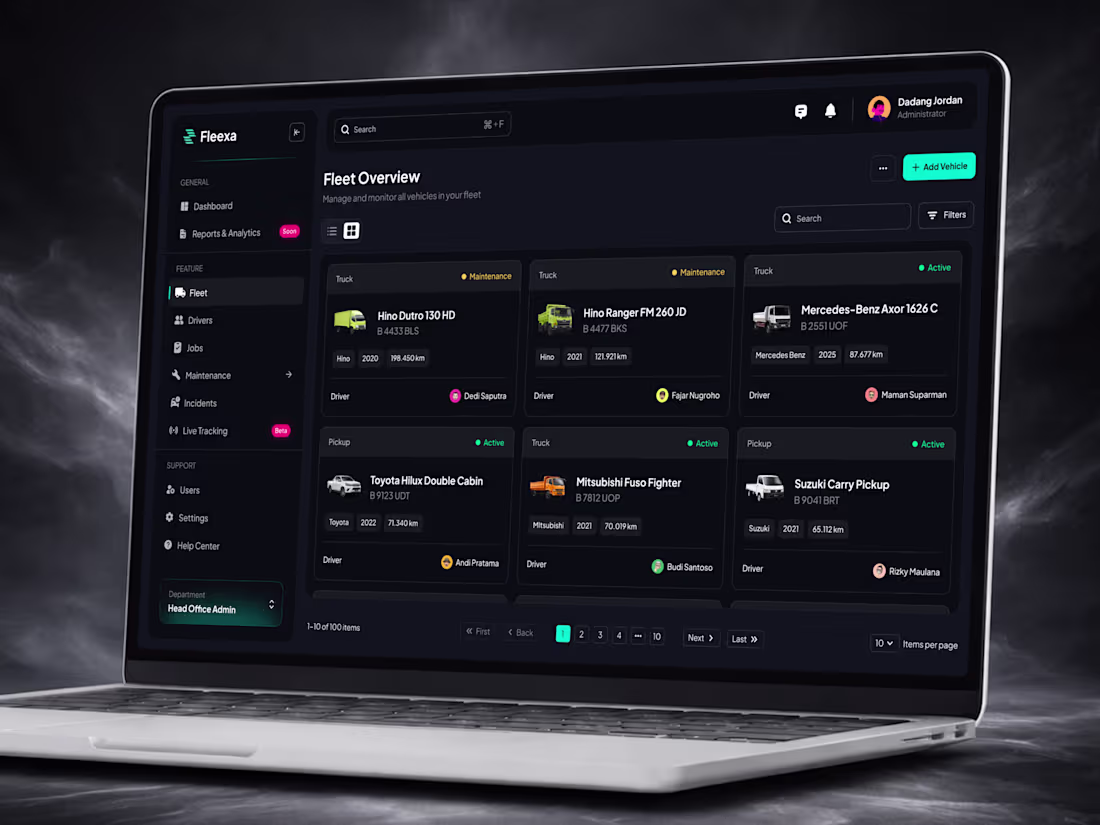 Cover image for Fleexa - Fleet Management System