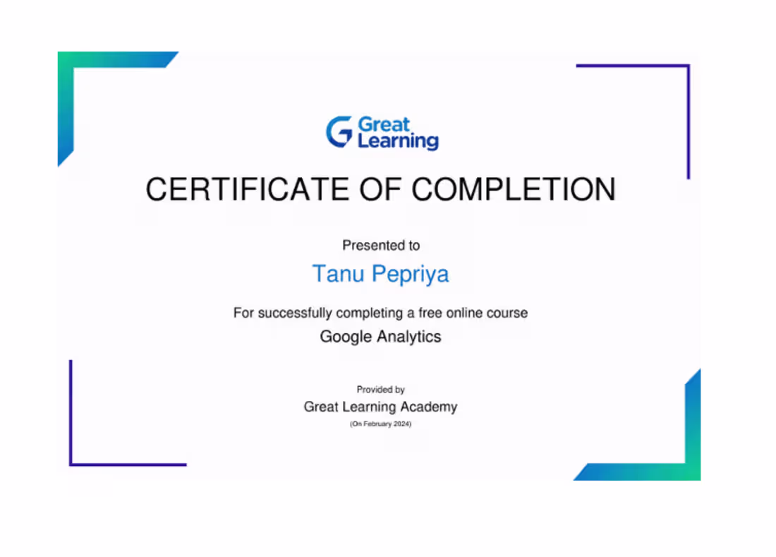Cover image for Project 2: Google Analytics Course