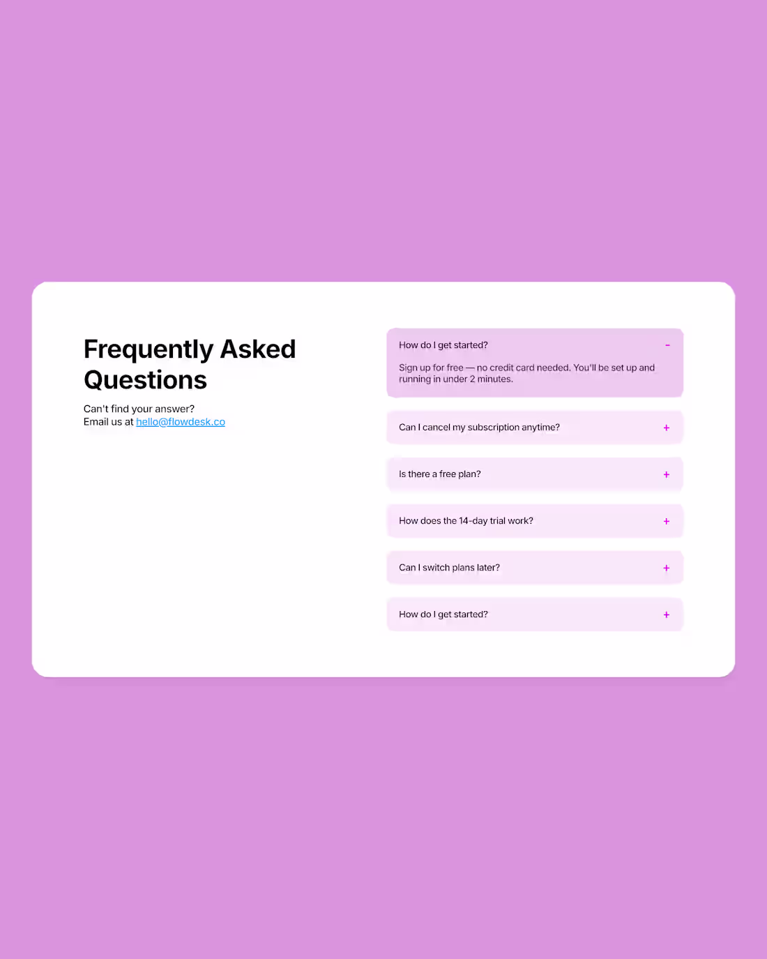 Cover image for FAQ section design in Framer