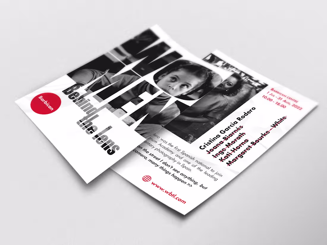 Cover image for Women Behind the Lens - Flyer Design