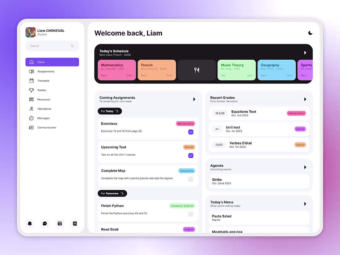 Cover image for School Management Dashboard