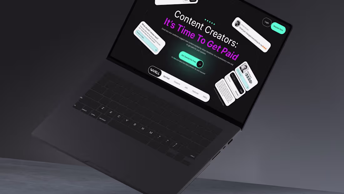 Cover image for Framer Website - Givell Landing Page