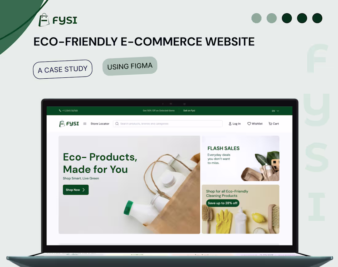 Cover image for Fysi E-commerce(Eco-friendly) Website