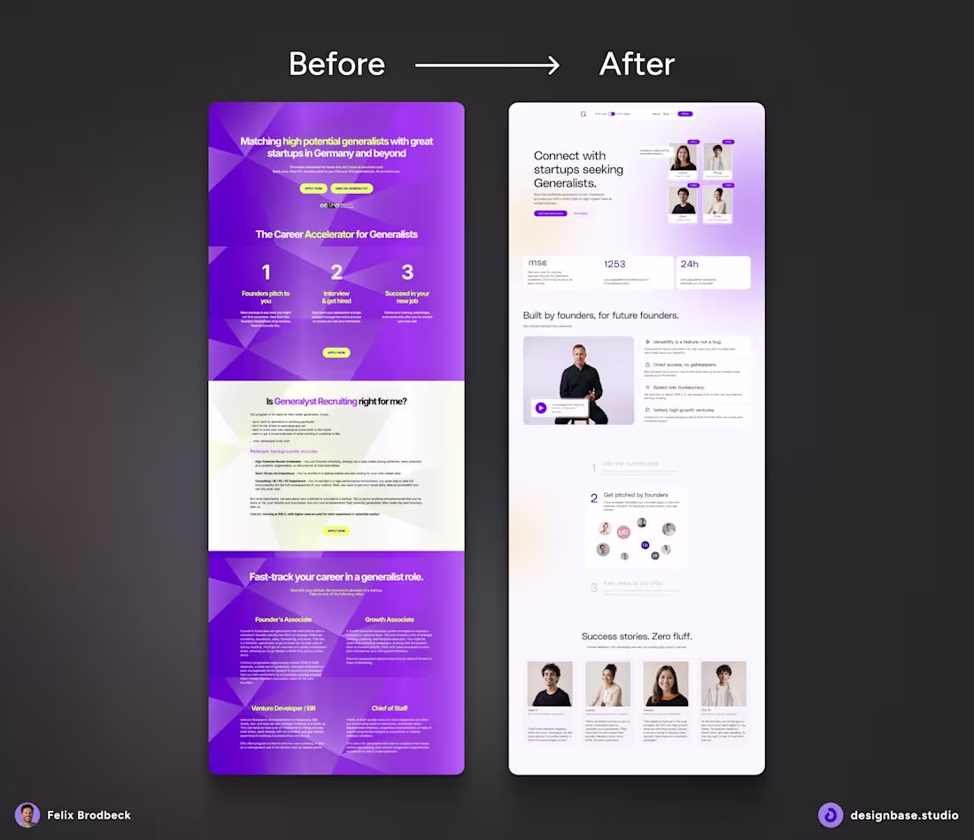 Cover image for Homepage update for Generalyst... The place where founders h...