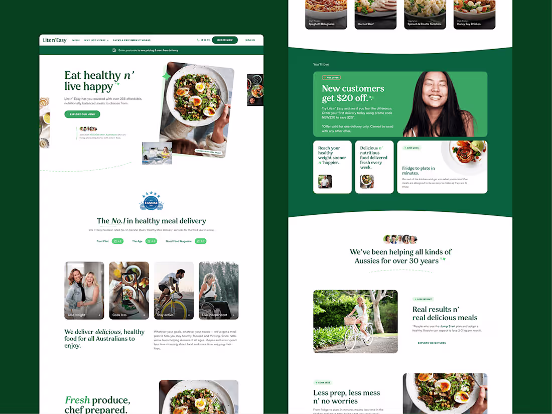 Cover image for Food Delivery website design
