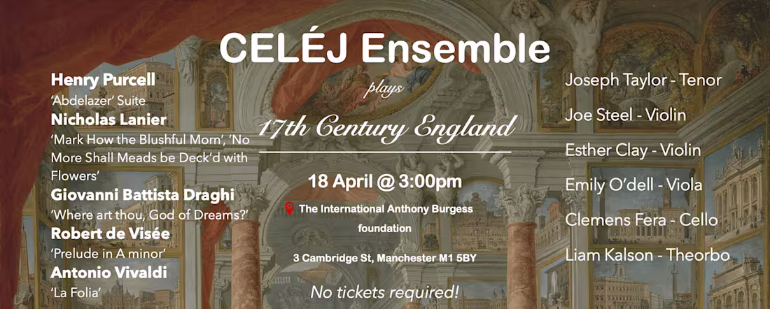 Cover image for 'CELE'J Ensemble plays 17th Century England'