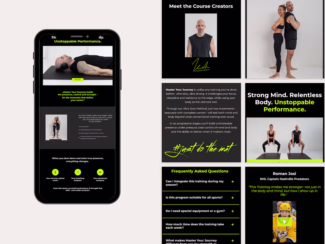 Cover image for Kajabi Sales Page Development for Athlete Membership