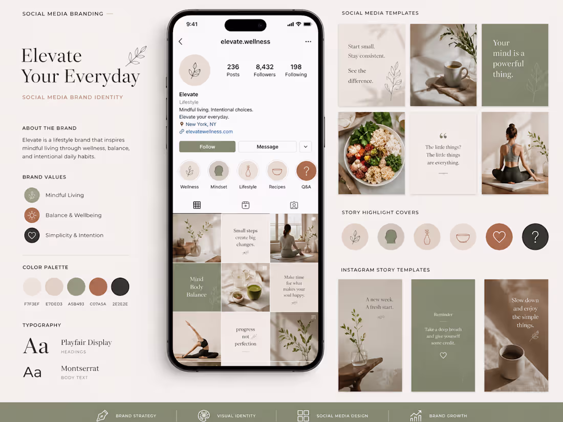 Cover image for Social media branding 
Every wellness