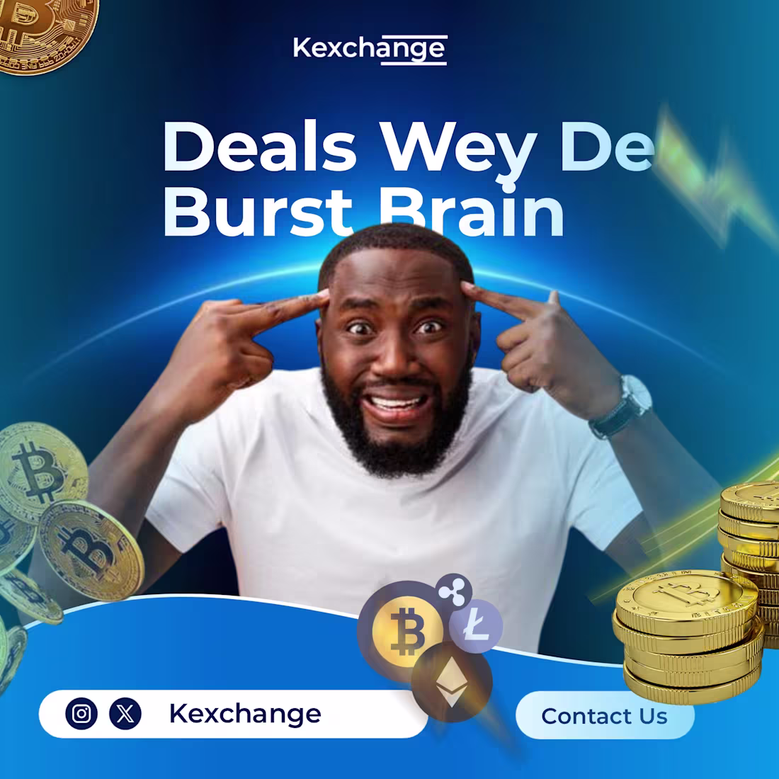 Cover image for Social Media designs For Kexchange, A Digital asset Brand 