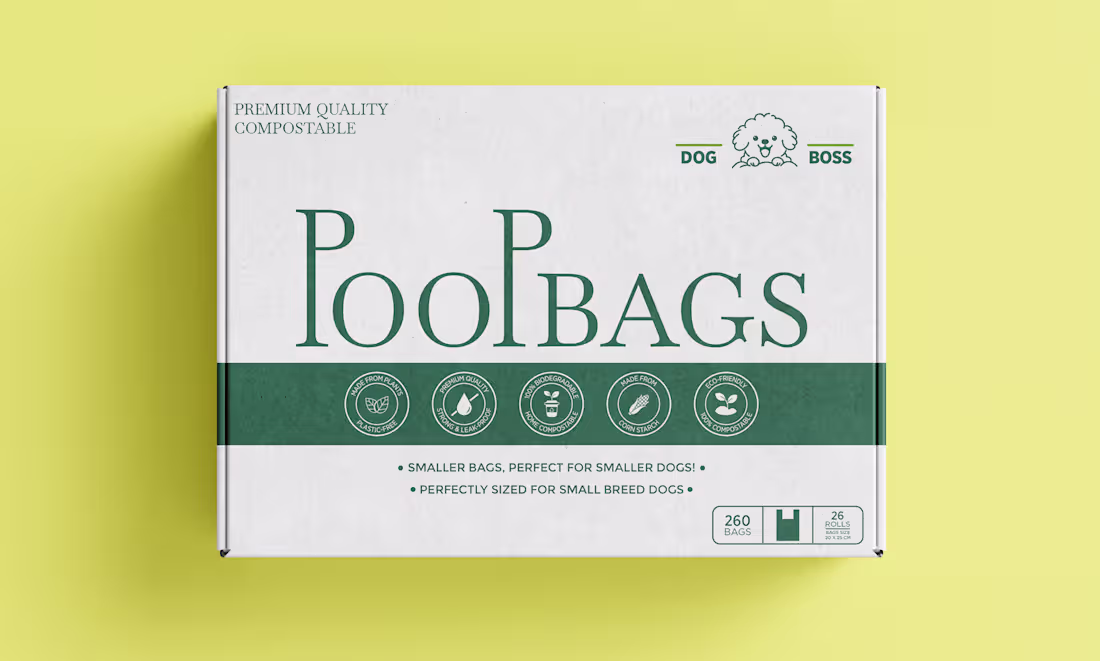 Cover image for Eco-Friendly Poop Bags Packaging Design 🐶♻️ Packaging desig...