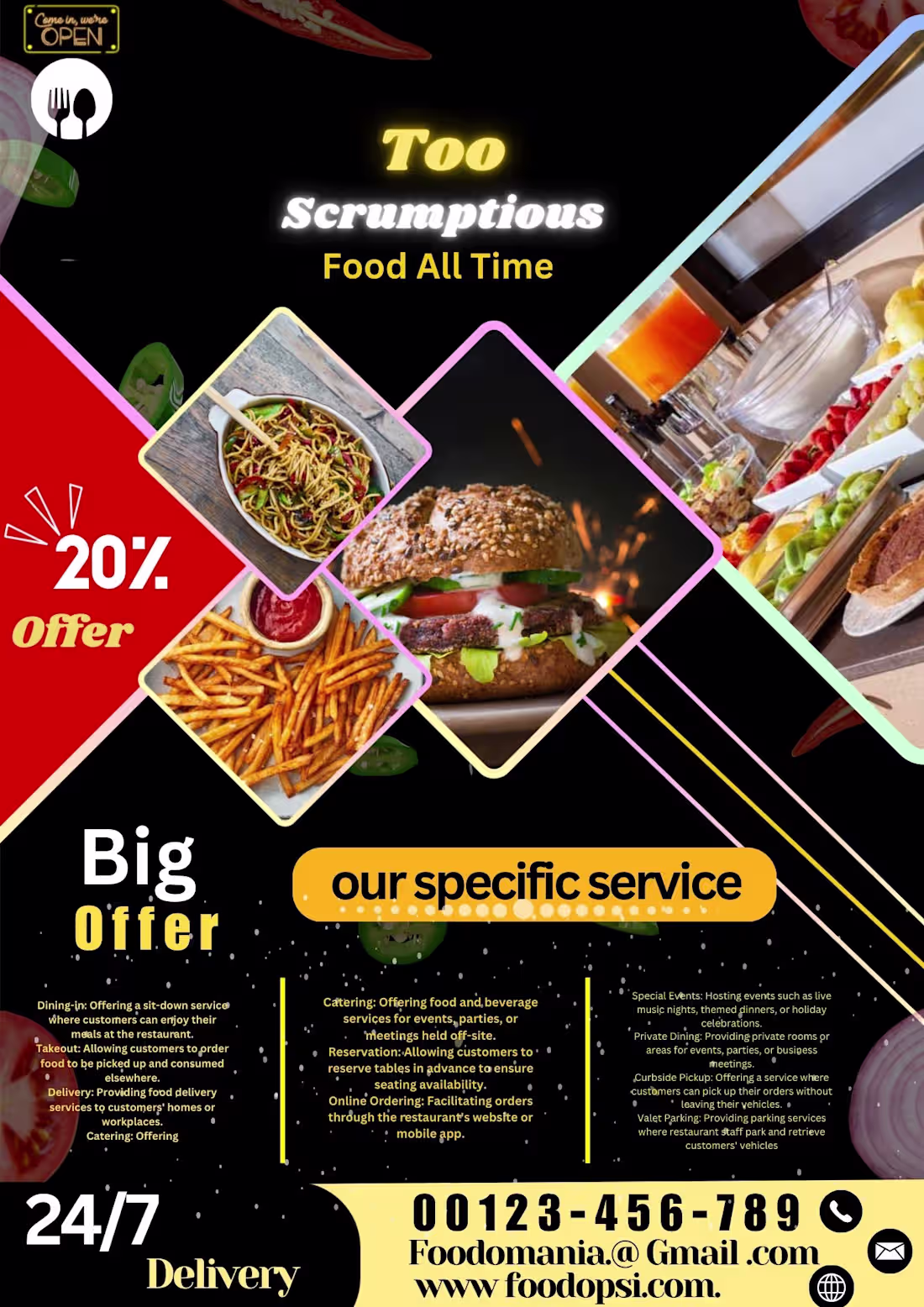 Cover image for Flyers for restaurant 