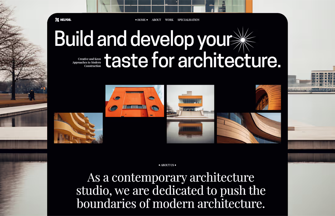 Cover image for Helyos - Architecture Agency Website