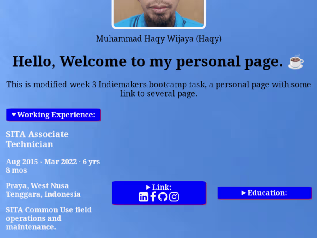 Cover image for Personal website using vercel, html, css, github 