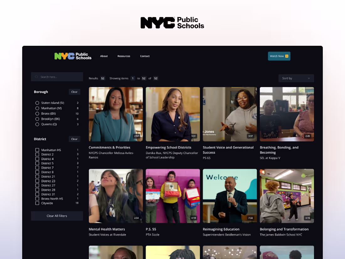 Cover image for NYCPS · Website Design and Webflow Development